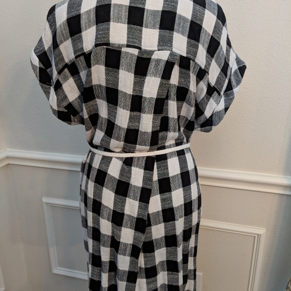 En Creme Dress Buffalo Check Gingham Button - Picture 5 of 7